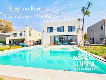 Casa 3 dormitorios con escritorio - Lagoon Pilar