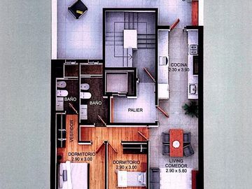 Departamento en  Venta 1 dormitorio (Barrio Martin)