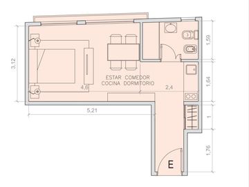 Venta Departamento Monoambiente a Estrenar, Villa Crespo