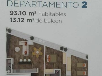 Departamento con Balcón en Torre Alpes