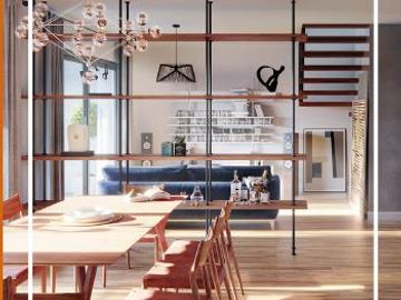 Departamento duplex de tres ambientes a la venta en pozo con balcón terraza- Núñez