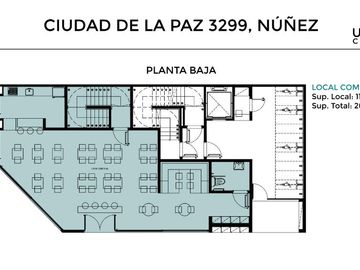 Departamento duplex de tres ambientes a la venta en pozo con balcón terraza- Núñez