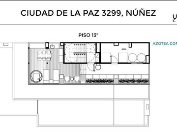 Departamento duplex de tres ambientes a la venta en pozo con balcón terraza- Núñez