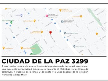 Departamento duplex de tres ambientes a la venta en pozo con balcón terraza- Núñez