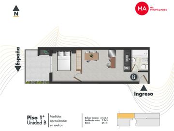 Venta Deptos Monoambientes 1 Dormitorio 2 Dormitorios Centro Rosario Amenities