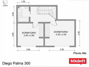 Venta departamento duplex de 3 ambientes en San Isidro.