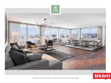 Departamento en venta 2 ambientes al contrafrente - OM Botánico, Palermo
