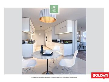 Departamento en venta 2 ambientes al contrafrente - OM Botánico, Palermo