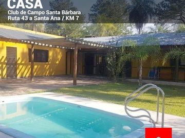 Casa en sobre Ruta 43 B° Privado Santa Barbara