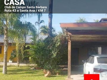 Casa en sobre Ruta 43 B° Privado Santa Barbara