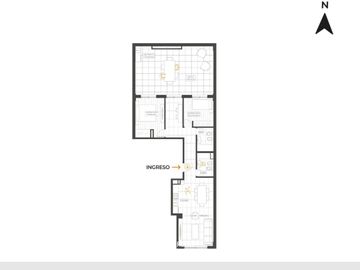 DEPARTAMENTO DE DOS DORMITORIOS VENTA PATIO EXCLUSIVO ABASTO ROSARIO
