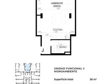 Departamento de un ambiente, venta, Ituzaingo