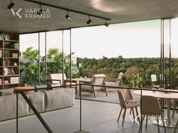 Departamento de 3 ambientes con jardín en Bajo Belgrano