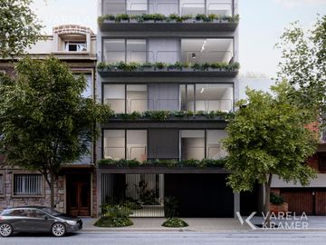 Departamento de 3 ambientes con jardín en Bajo Belgrano