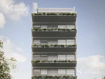 Departamento de 3 ambientes con jardín en Bajo Belgrano