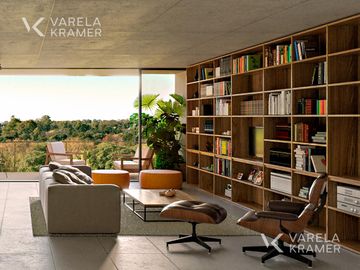 Departamento de 3 ambientes con jardín en Bajo Belgrano