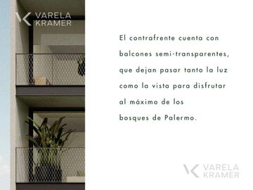 Departamento de 3 ambientes con jardín en Bajo Belgrano