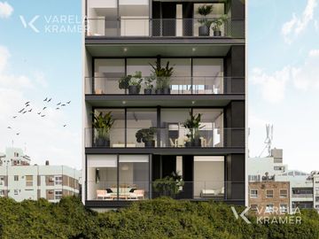 Departamento de 3 ambientes con jardín en Bajo Belgrano