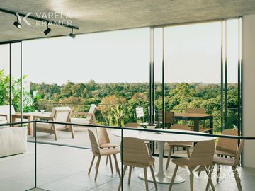 Departamento de 3 ambientes con jardín en Bajo Belgrano