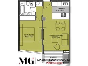 Departamento en Venta 2 Ambiantes  - Canning Center Canning Ezeiza , Av . Mariano Castex