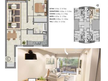 Departamento en Pozo Edificio Neu, Barrio Belgrano, San Carlos de Bariloche