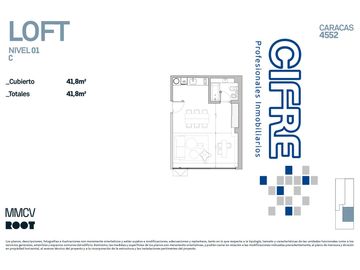 Departamento tipo LOFT con 4,50mts de altura balcón terraza baño y toilette