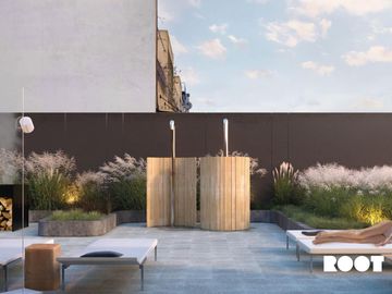 Departamento tipo LOFT con 4,50mts de altura balcón terraza baño y toilette
