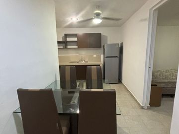 Departamento en renta amueblado  en Mérida; a unas cuadras del IMSS-T1.