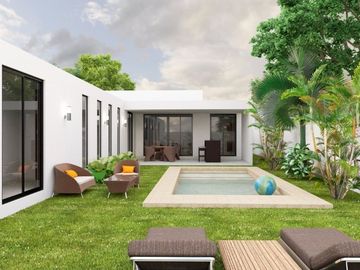 CASA EN VENTA MERIDA CONKAL CON ALBERCA EN SAN DIEGO CUTZ