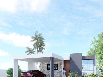 CASA EN VENTA EN PRIVADA CON PISCINA Y AMENIDADES MERIDA CHOLUL