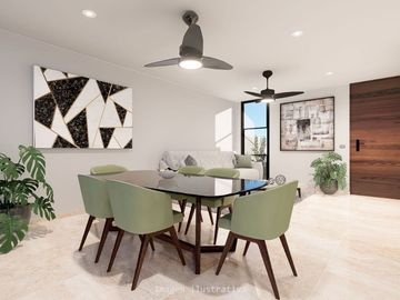 CASA EN VENTA EN PRIVADA CON PISCINA Y AMENIDADES MERIDA CHOLUL