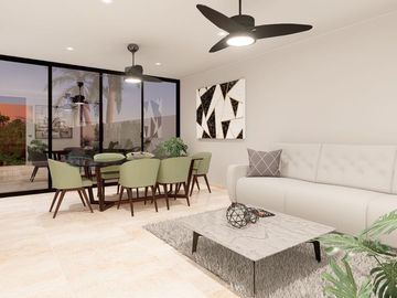 CASA EN VENTA EN PRIVADA CON PISCINA Y AMENIDADES MERIDA CHOLUL