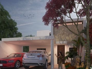 CASA EN VENTA MERIDA CONKAL CON PISCINA EN PRIVADA CON AMENIDADES