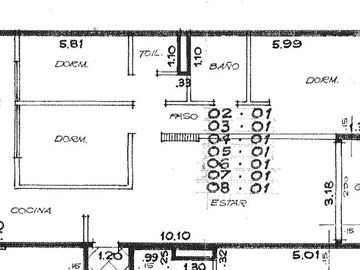 Venta - Departamento de tres dormitorios a pasos de Av. Belgrano, en Barrio Martin. Apto crédito.