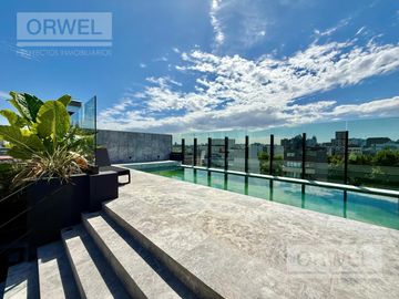 2 AMBIENTES MUY ESPACIOSO Y LUMINOSO CON PATIO. PALERMO H. AMENITIES. SEG. 24 HS.