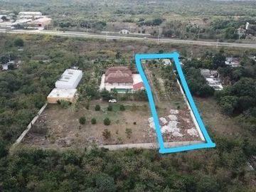 TERRENO EN VENTA EN MÉRIDA YUCATÁN EN TEYA KANASÍN A UN LADO DEL TREN MAYA
