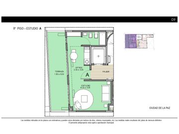 DESARROLLO EN OBRA - MONOAMBIENTE - APTO ALQUILER TEMPORARIO  / AIR B