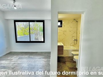 Triplex de pozo 4 ambientes con jardín y terraza en Munro