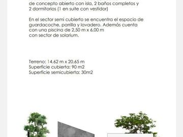 Casa en venta - 2 Dormitorios 2 Baños - Cochera - 120Mts2 - City Bell