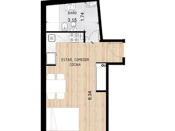 Preventa en pozo- Monoambiente en Villa Urquiza