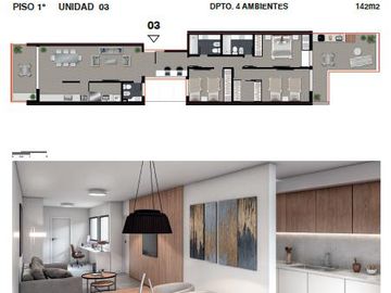 Venta - Departamento 3 dormitorios - Santiago al 1500 - Centro Rosario