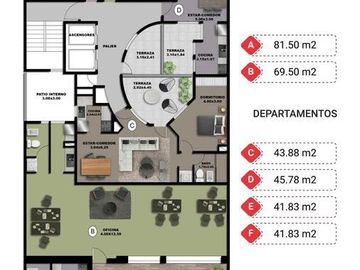 Dpto en Venta sobre Calle Dean Funes 800 - Financiacion propia!!!