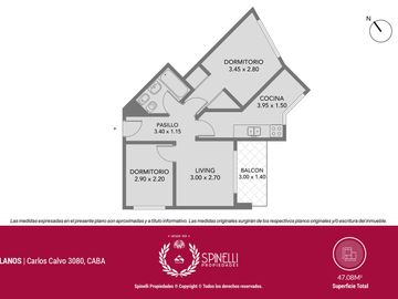 Venta departamento 3 ambientes 47M² con balcón en San Cristóbal full amenities torre Altos Porteños