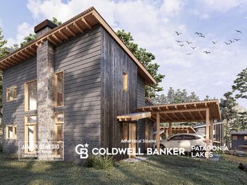 Venta Casa Villa La Angostura 122 m2 cubiertos  en pozo, vista parcial al lago 3 dormitorios Villa Correntoso