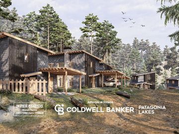 Venta Casa Villa La Angostura 122 m2 cubiertos  en pozo, vista parcial al lago 3 dormitorios Villa Correntoso