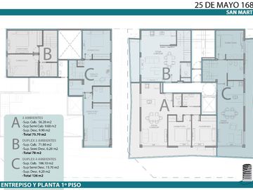 Departamento 3 ambientes en 25 de mayo 1600 1° C- S.Martin(Ctro)