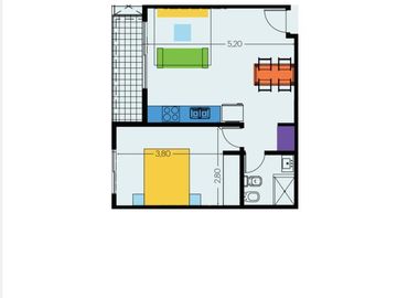 Departamento en venta en Ituzaingo 2 amb a estrenar