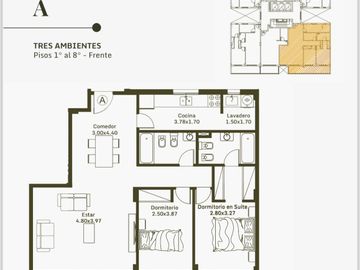 Departamento en pozo 1 ambientes - Moron