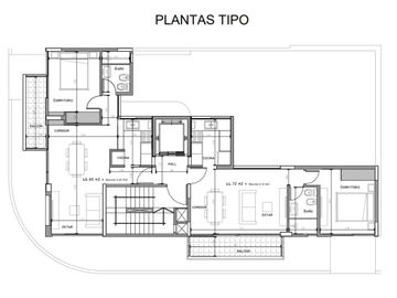 Departamento en venta  de un dormitorio en  construcción La Plata centro Calle 42 y 17