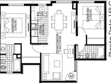 Departamento en venta Bv. Umberto Illia 2 dormitorios 2 baños con pileta